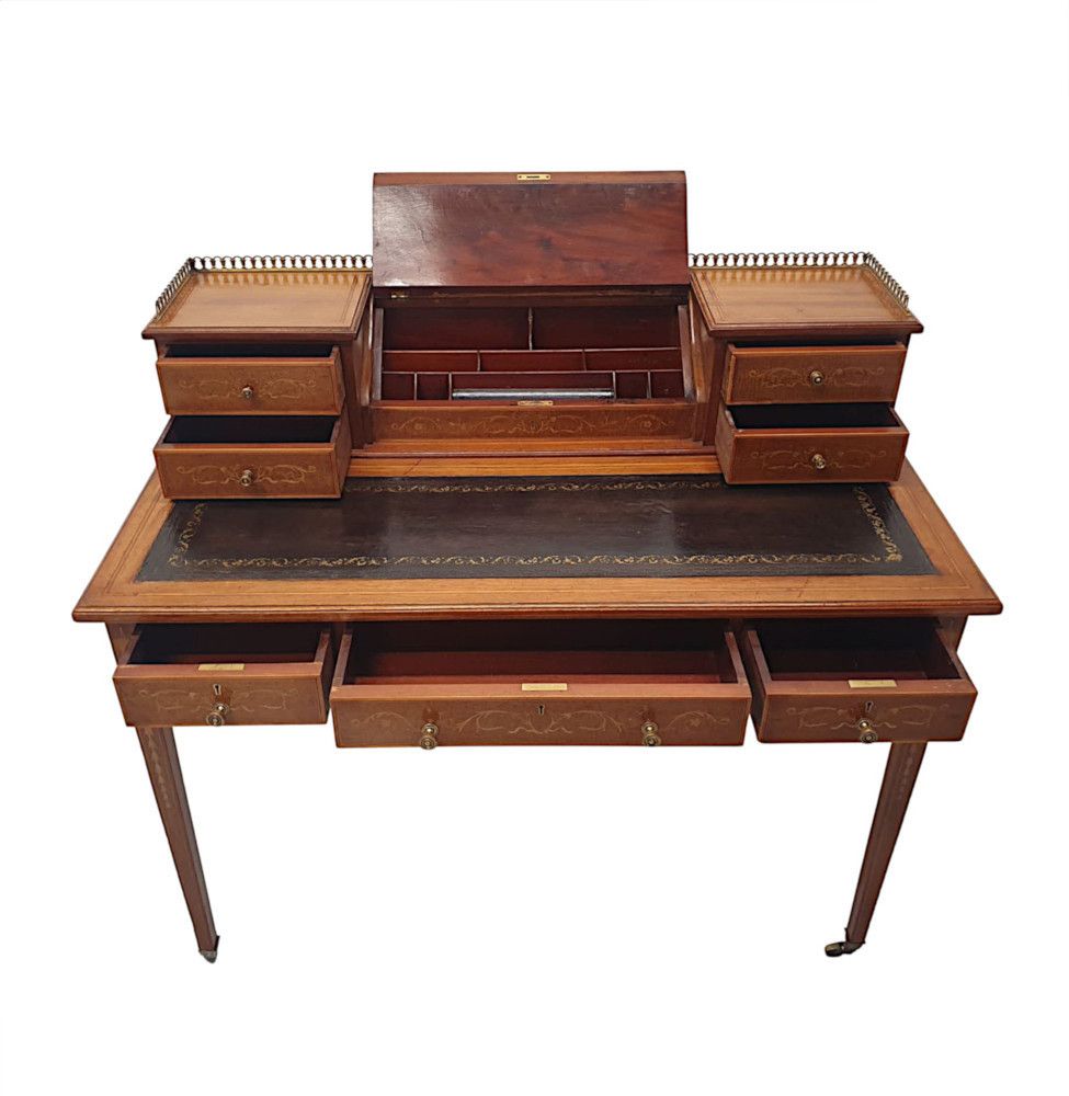 A Very Fine Edwardian Desk Attributed To Edward And Roberts photo 3456.3982