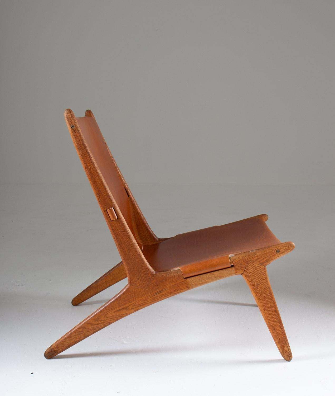 Pair Of Rare Hunting Chairs 204 By Uno & Östen Kristiansson For Luxus, Sweden photo Furniture