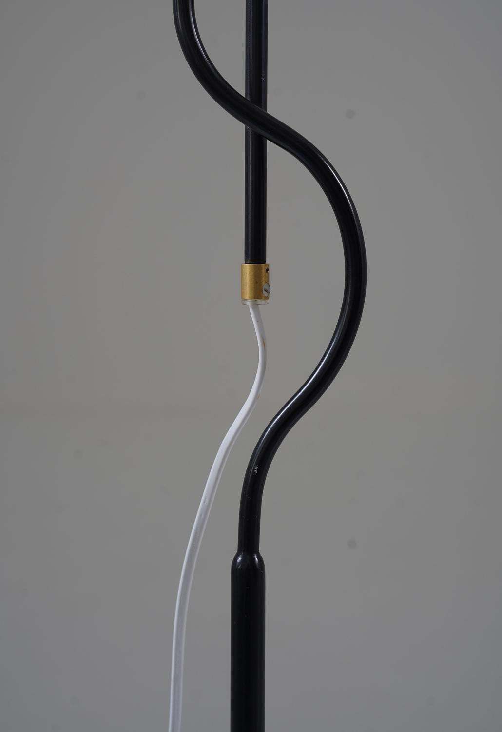 Scandinavian Mid Century Floor Lamp In Metal And Brass photo vintage