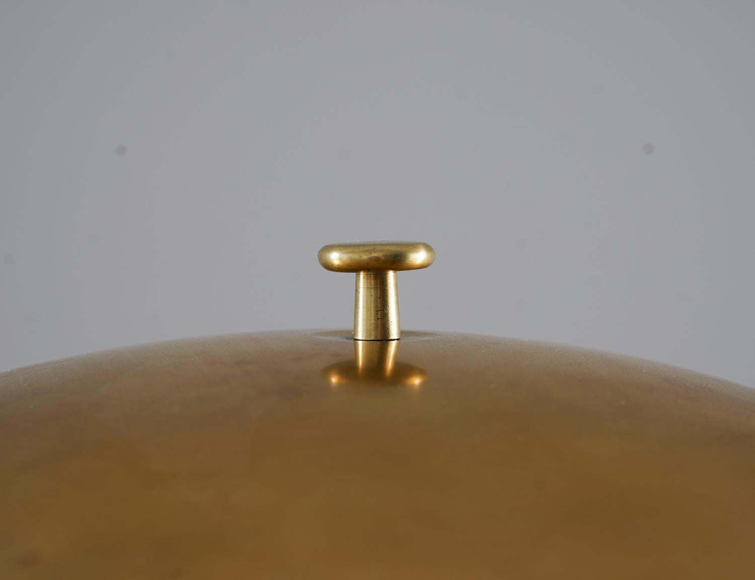Swedish Modern Table Lamp In Brass And Oak By Nordiska Kompaniet 'Nk' photo 2492.0