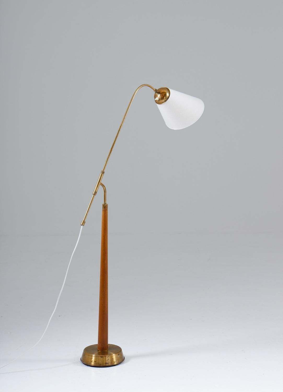 Midcentury Floor Lamp By Ystad Metall, 1940s, Sweden photo Lighting