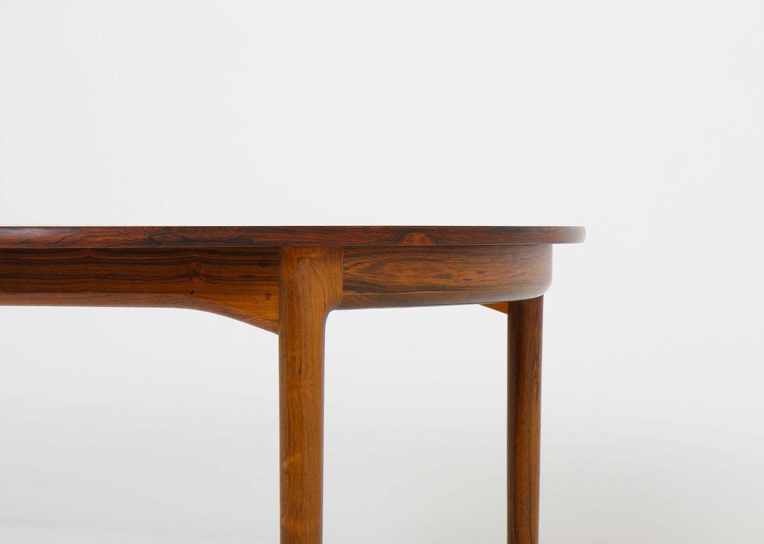 Scandinavian Mid Century Roswood Dining Table By Ib Kofod Larsen, 1960s photo vintage