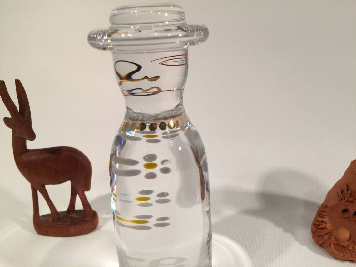 Aunt Rosie Crystal Figurine From The Swedish Glassworks Kosta By Ann & Goran Warff In 1974, Scandinavian Modern photo buy