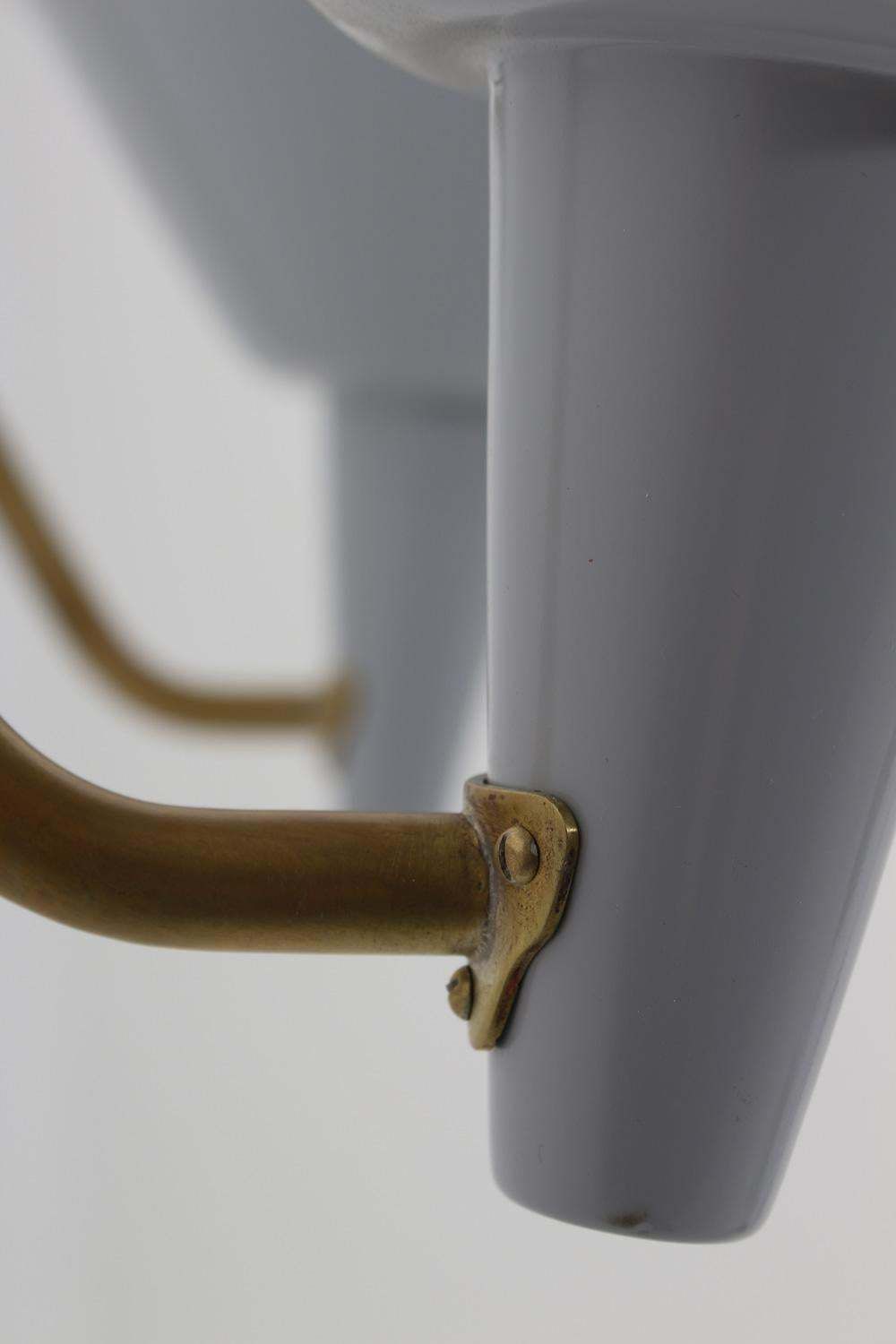 photo for sale Swedish Wall Lamp In Brass And Metal By Hans Bergström For Ateljé Lyktan
