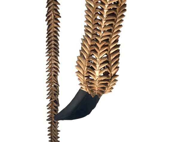 1960s Bamboo Rattan Wicker Crane Flamingo Bird Lamp USA photo buy
