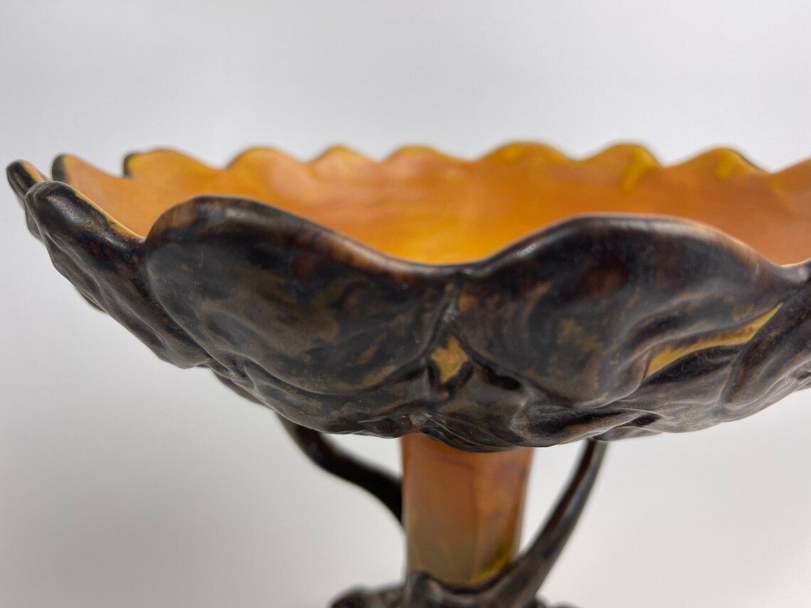 Art Nouveau Footed Bowl By Axel Jensen For P. Ipsen's Enke, Danish Design From The 1st Half Of The 20th Century photo for sale