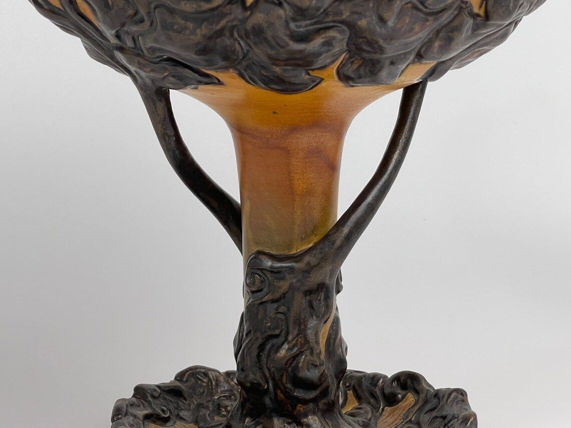 Art Nouveau Footed Bowl By Axel Jensen For P. Ipsen's Enke, Danish Design From The 1st Half Of The 20th Century photo vinterior