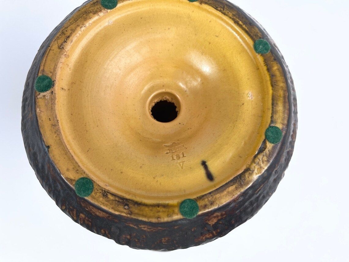 photo for sale Art Nouveau Footed Bowl By Axel Jensen For P. Ipsen's Enke, Danish Design From The 1st Half Of The 20th Century