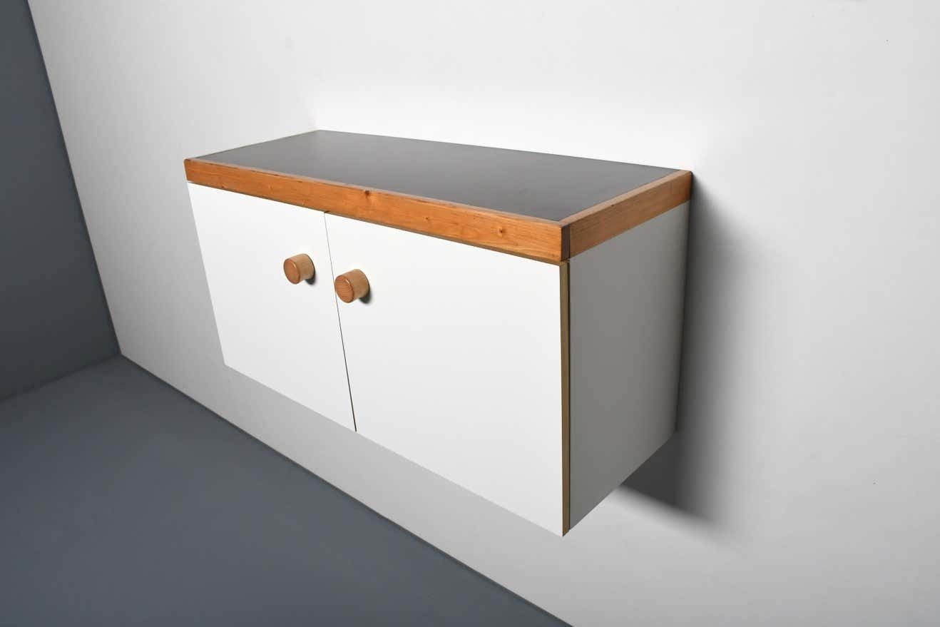 Wall Mounted 'Les Arcs’ Cabinet / Sideboard By Charlotte Perriand, France 1970s photo buy
