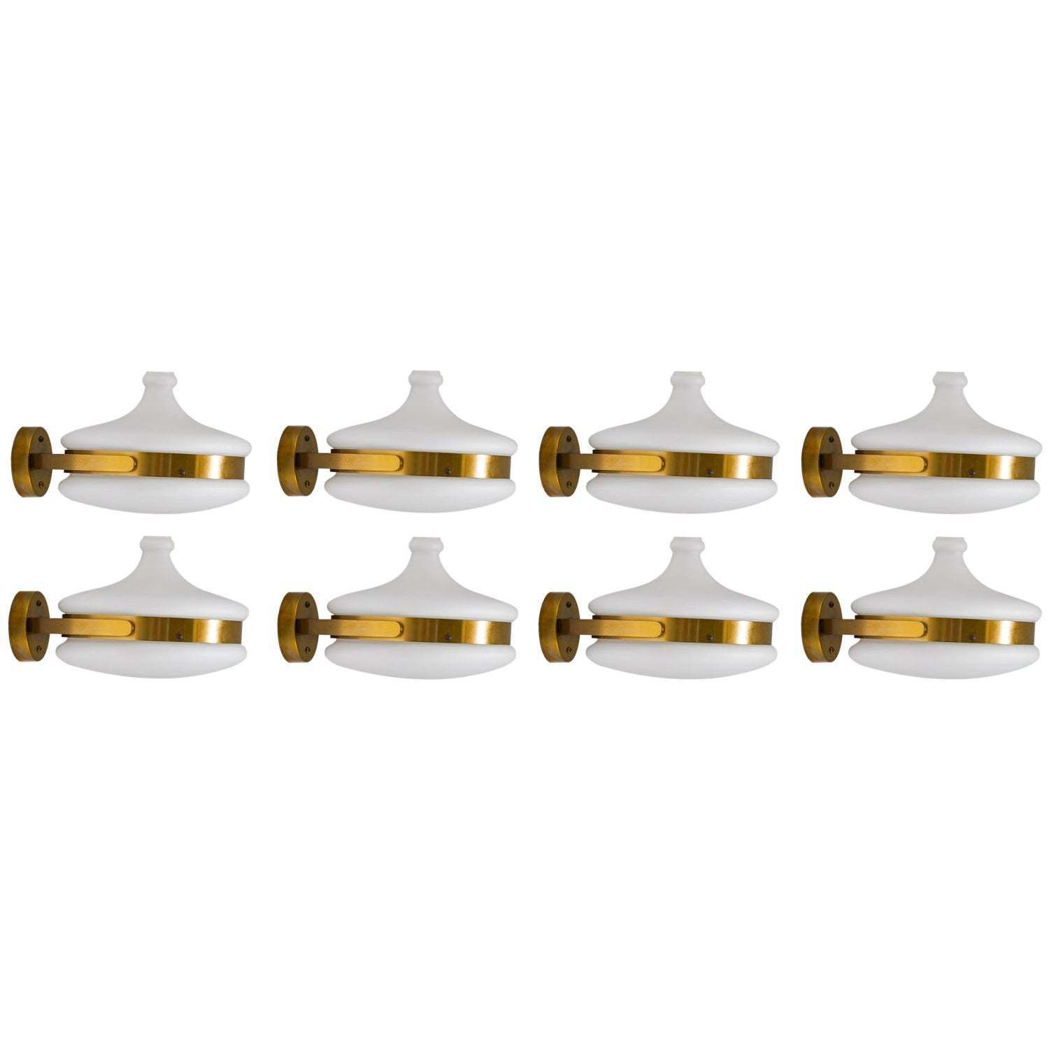Swedish Mid Century Wall Lamps In Brass And Glass Falkenbergs photo furniture