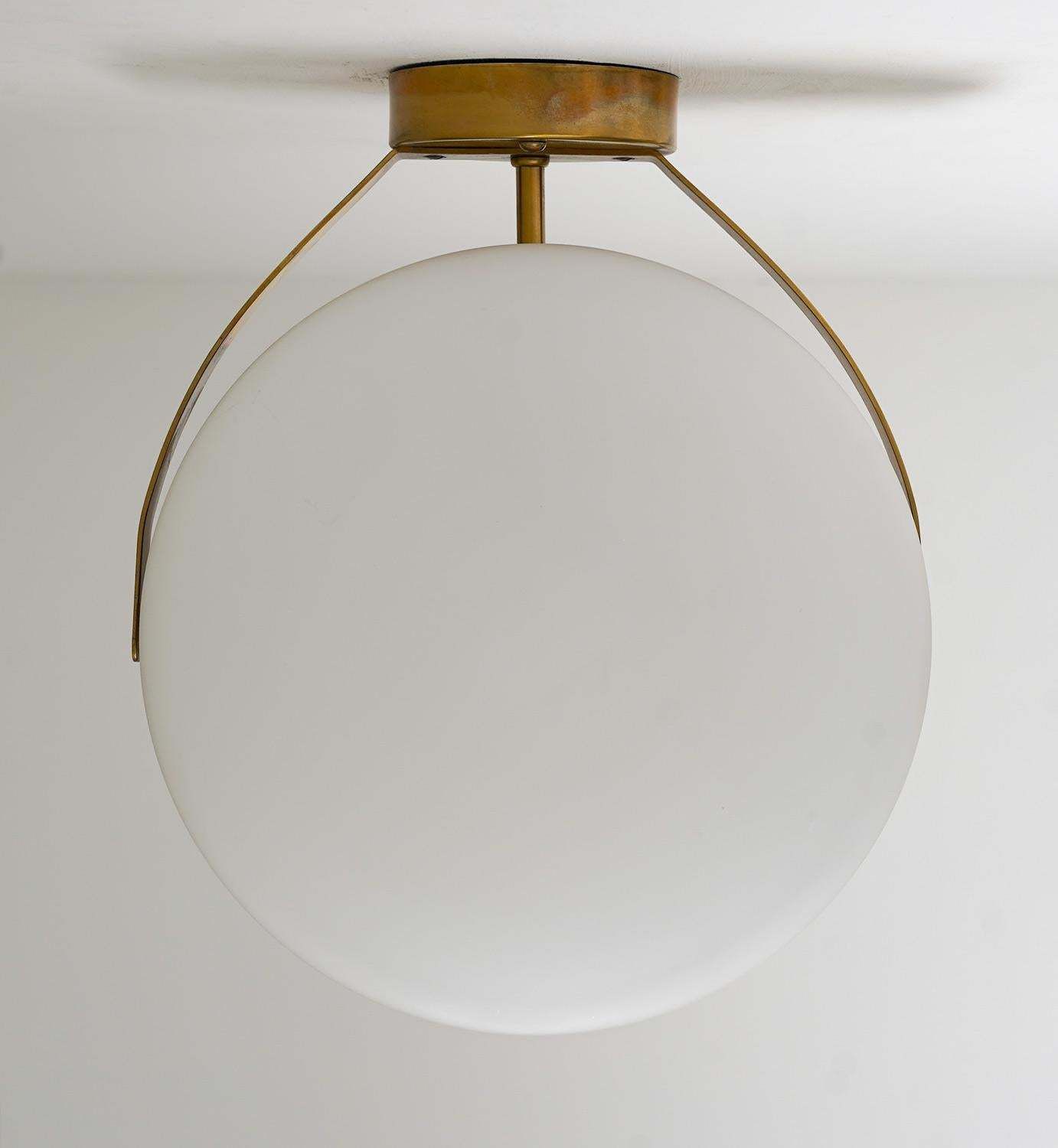 Swedish Mid Century Wall Lamps In Brass And Glass Falkenbergs photo vinterior