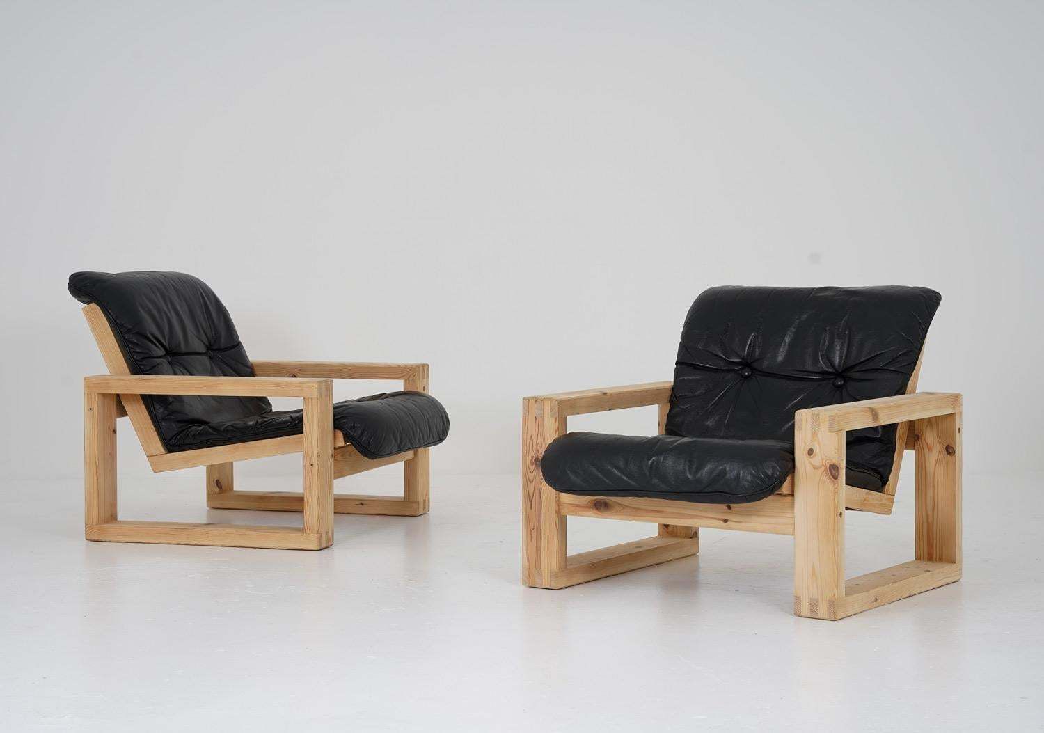 Scandinavian Midcentury Lounge Chairs By Yngve Ekström For Swedese