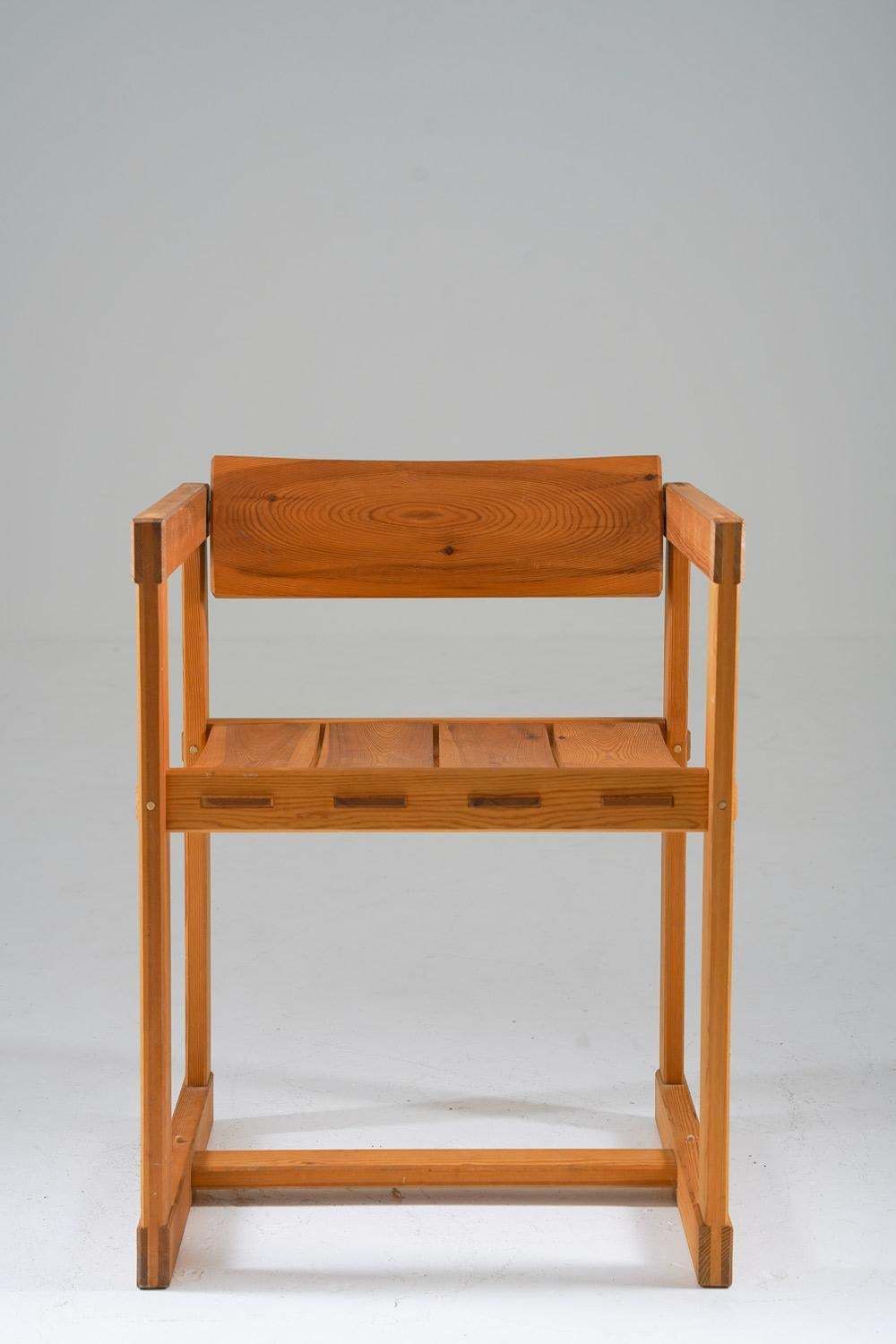 Scandinavian Dining Chairs In Pine, Model Trybo By Edvin Helseth, 1960s photo furniture