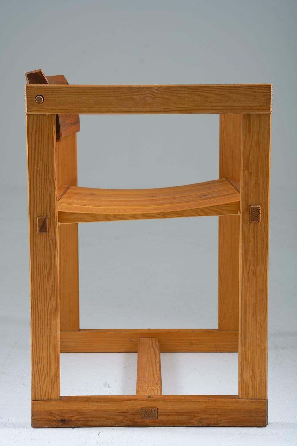 Scandinavian Dining Chairs In Pine, Model Trybo By Edvin Helseth, 1960s photo Furniture