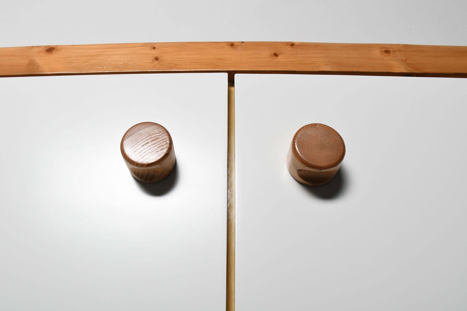 photo furniture Wall Mounted 'Les Arcs’ Cabinet / Sideboard By Charlotte Perriand, France, 1970s