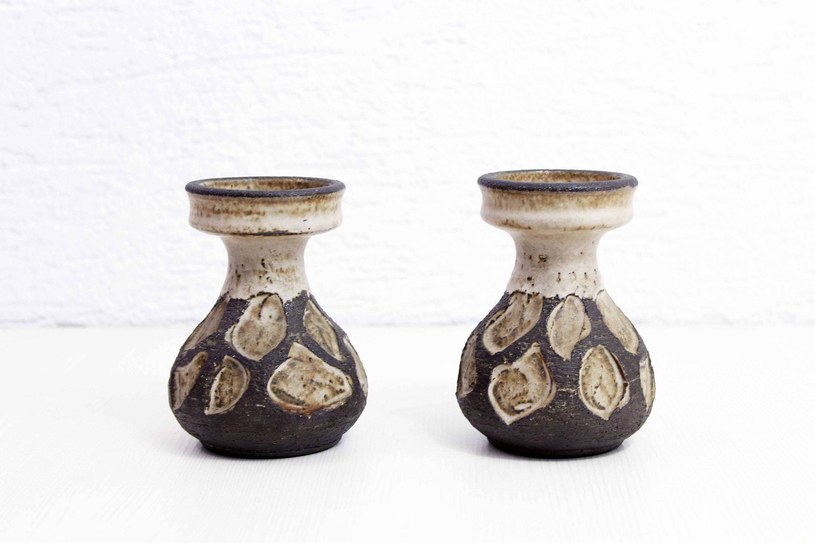 Duo Of Scandinavian Vases From Lovemose Keramik