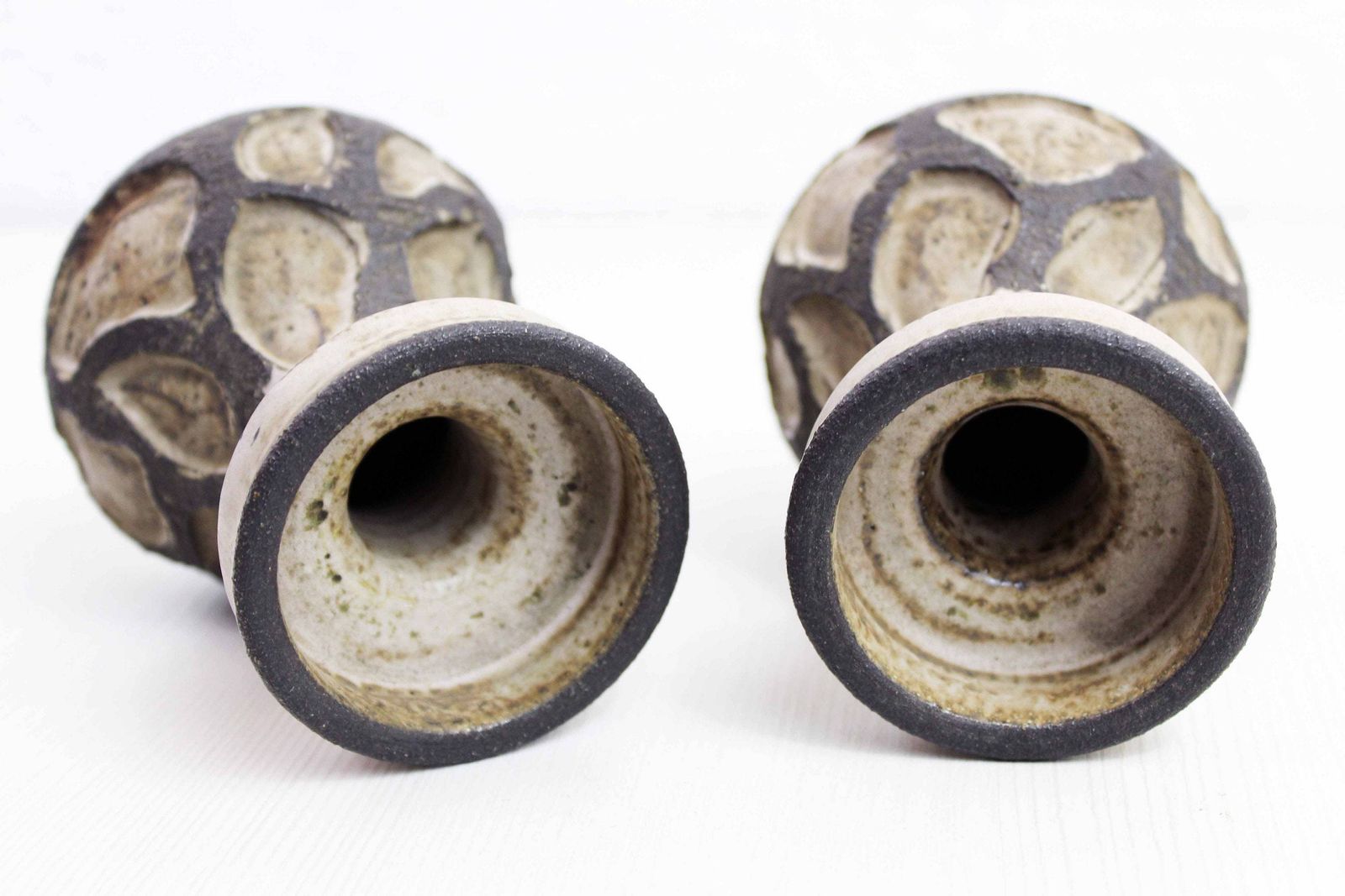 Duo Of Scandinavian Vases From Lovemose Keramik photo vintage