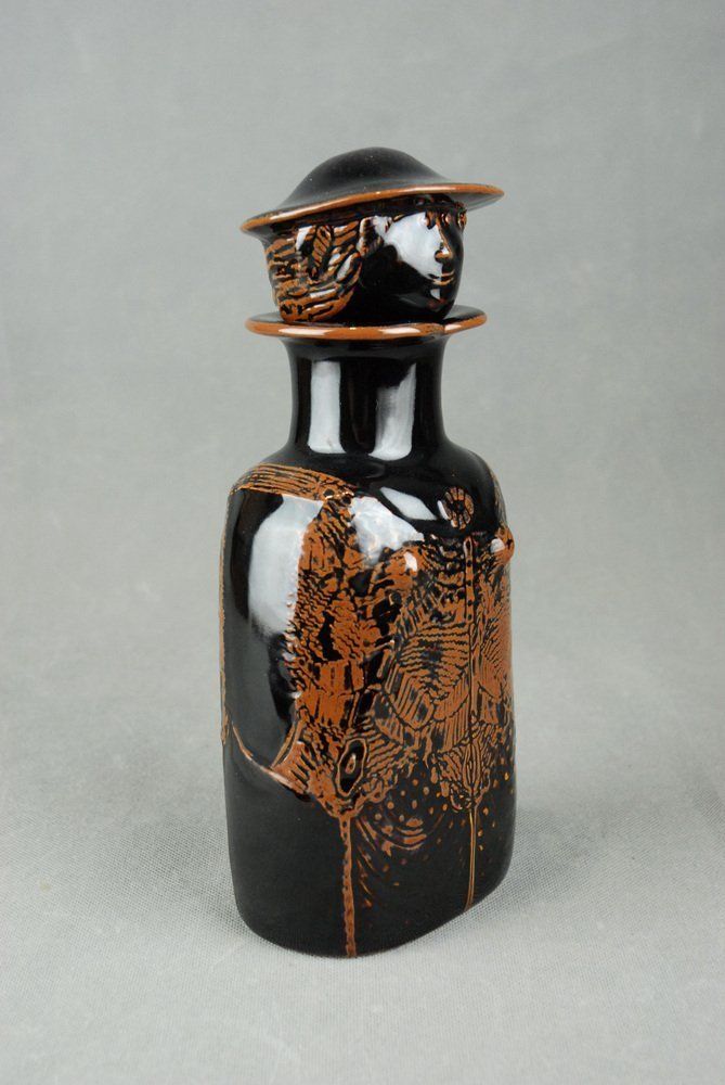 Ceramic Combin Decanter By Stig Lindberg For Gustavsberg Studio, 1970s photo buy