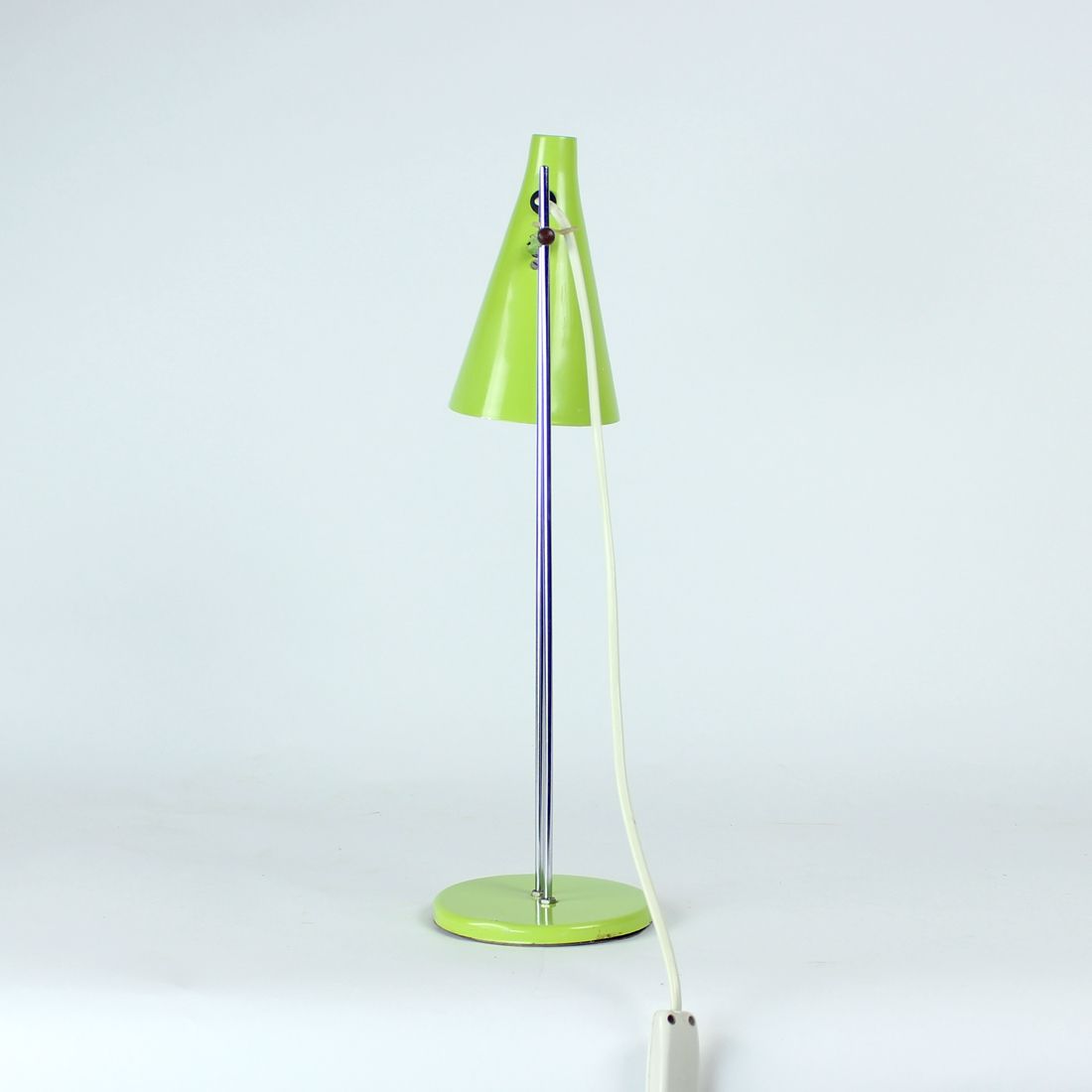 Green Metal Table Lamp By Lidokov, Czechoslovakia 1960s photo for sale