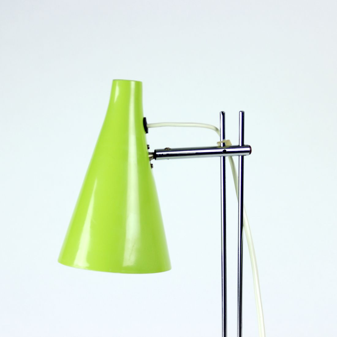 photo furniture Green Metal Table Lamp By Lidokov, Czechoslovakia 1960s