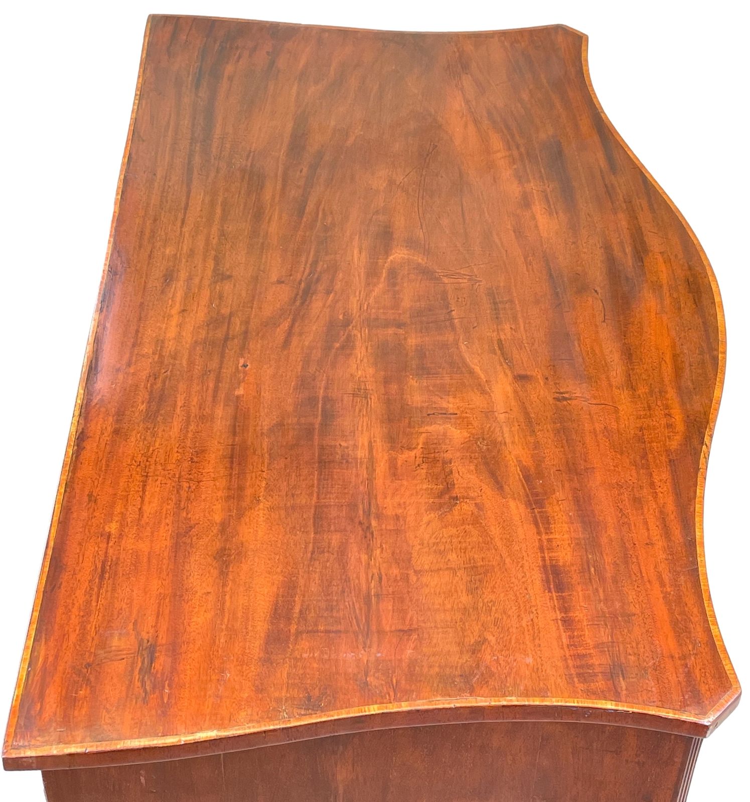 18th Century Georgian English Mahogany Serpentine Chest Of Drawers (England, Circa 1770) photo 5800.0