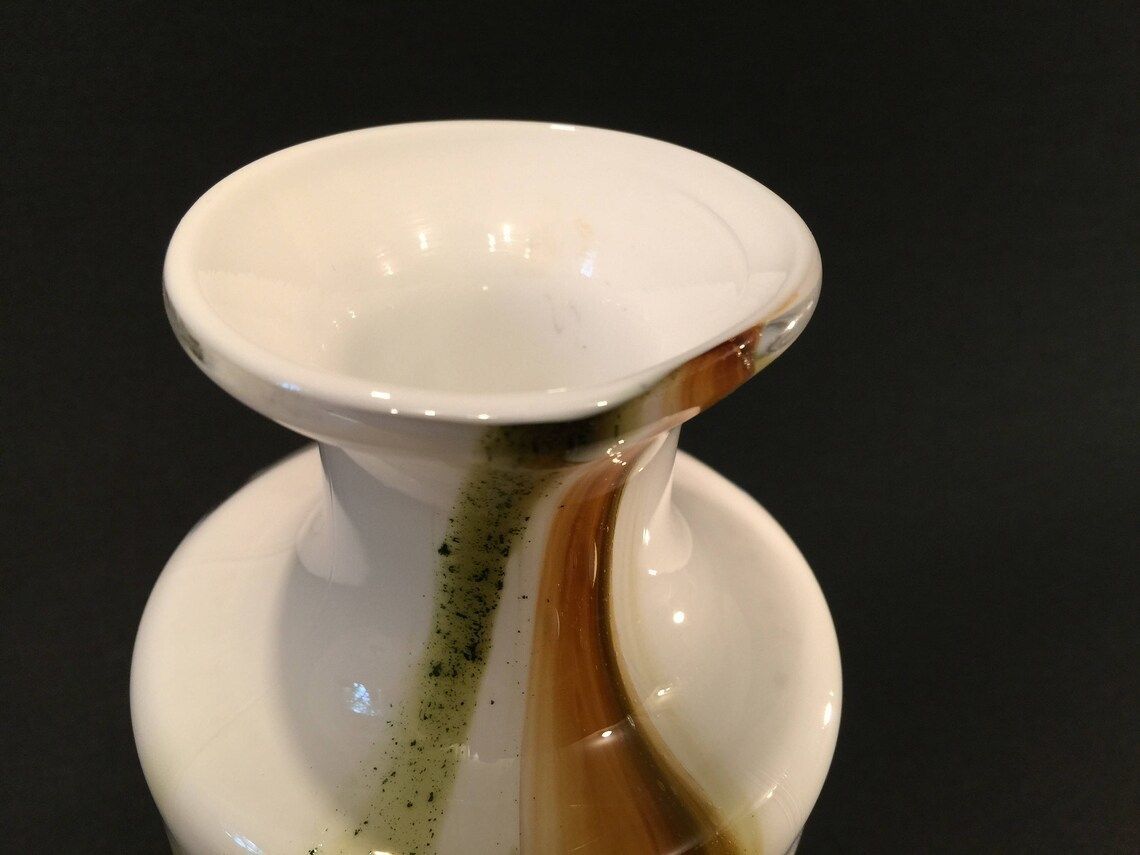 1970s Art Glass Vase Cascade By Per Lutken For Danish Glassworks Holmegaard  Scandinavian Mid Century Modern photo for sale