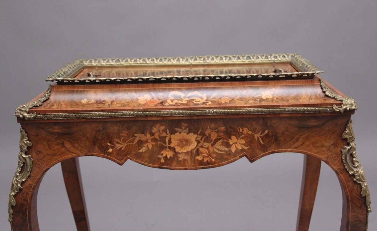photo buy 19th Century Burr Walnut And Marquetry Jardiniere