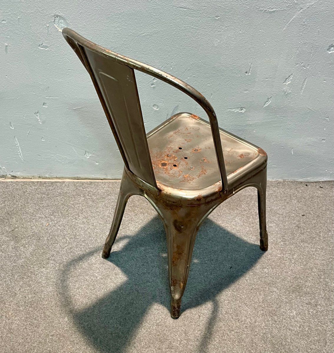 Industrial Chair In Tolix Iron photo Furniture