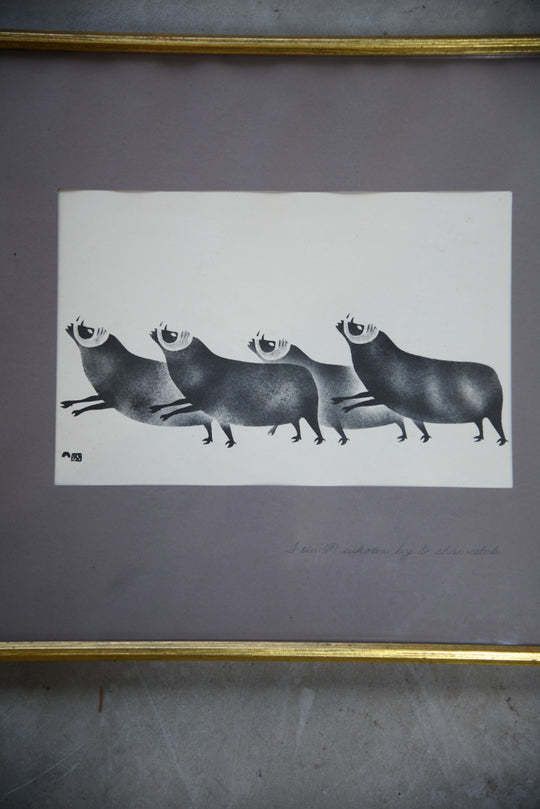 Pair Of Lithographs   After Sheouak Petaulassie photo Art