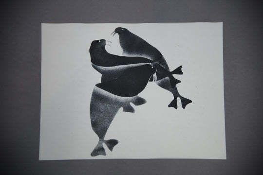 465.0 Pair Of Lithographs   After Sheouak Petaulassie photo