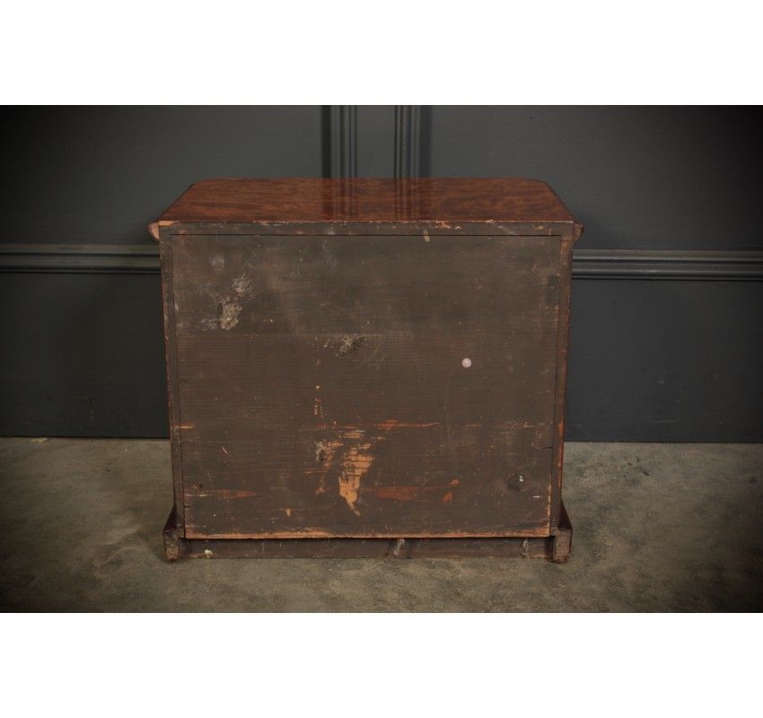 photo furniture Miniature Burr Walnut Apprentice Chest Of Drawers