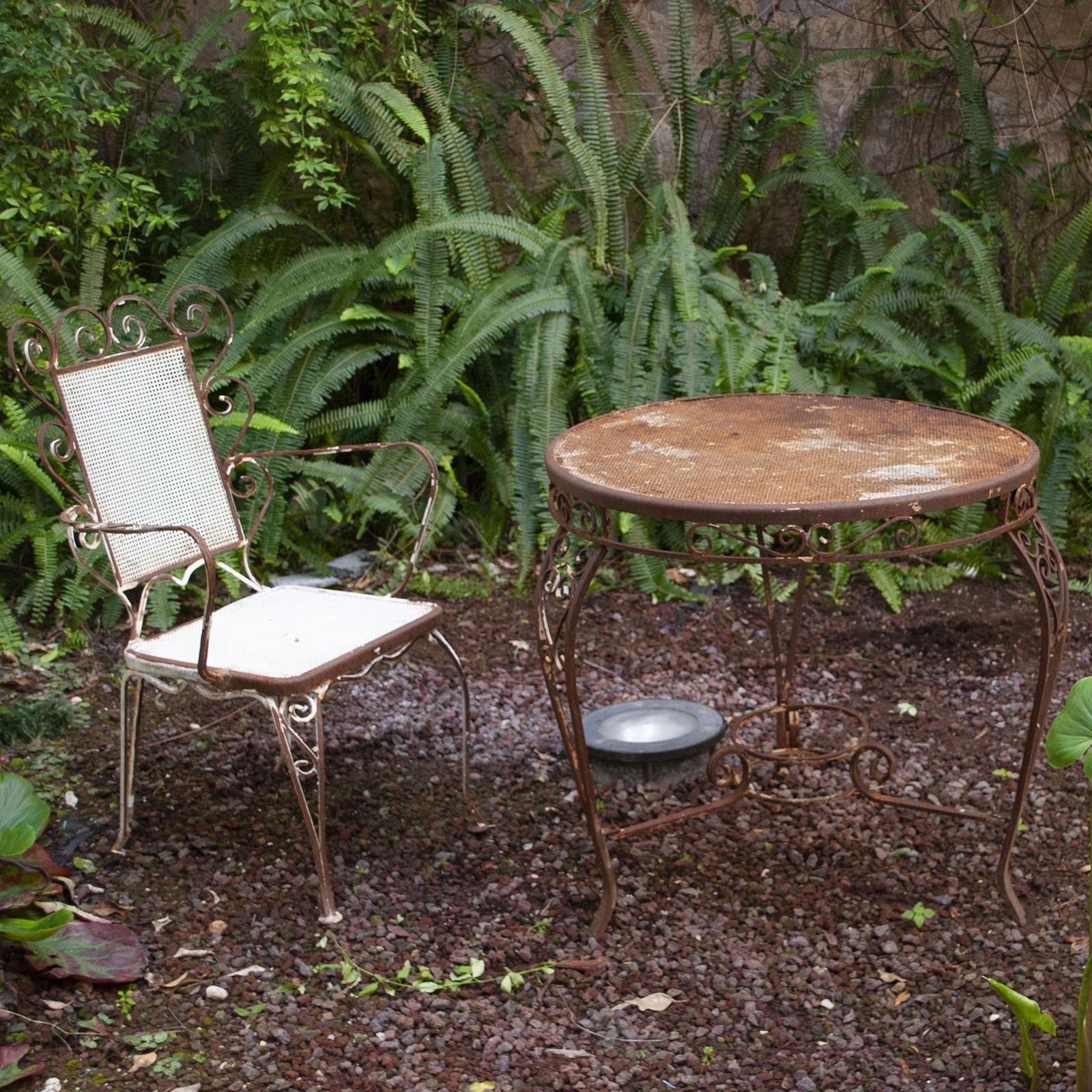 Wrought Iron Garden Side Table From The 1950s Casa E Giardino photo for sale