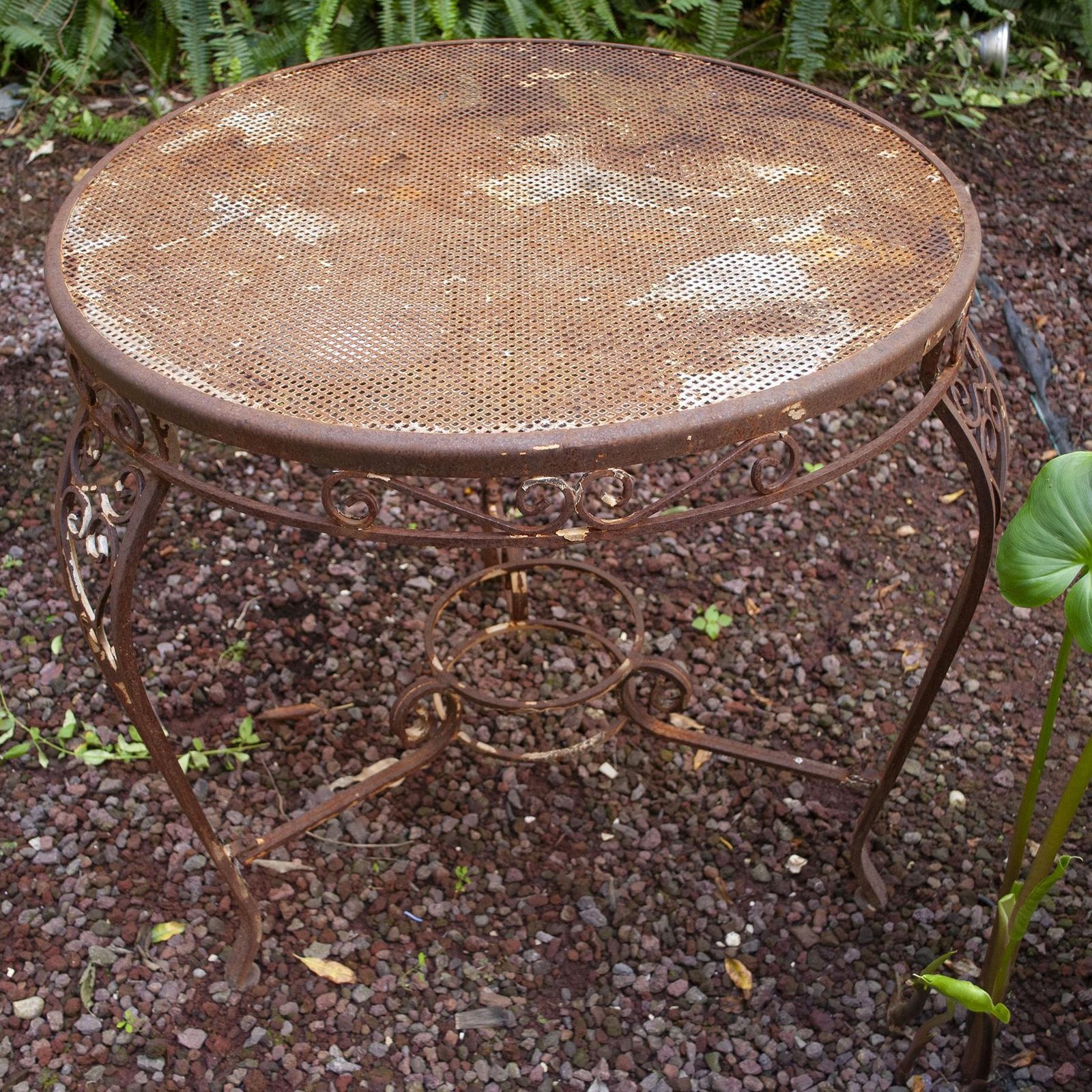 Wrought Iron Garden Side Table From The 1950s Casa E Giardino photo vinterior
