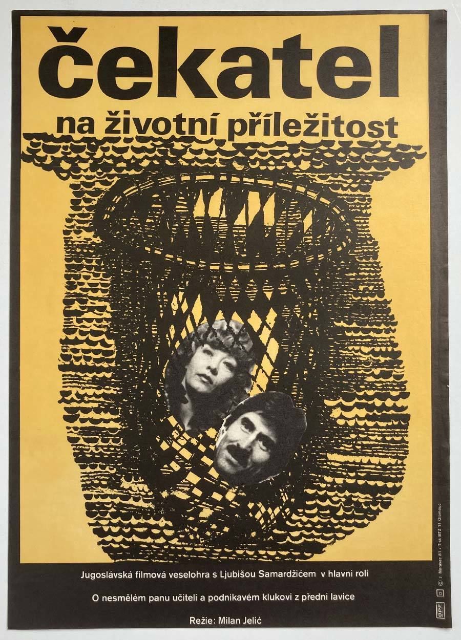 Original Film Poster, Part Time Divorce, Jan Moravec, 1981, Genuine Czech Vintage Print