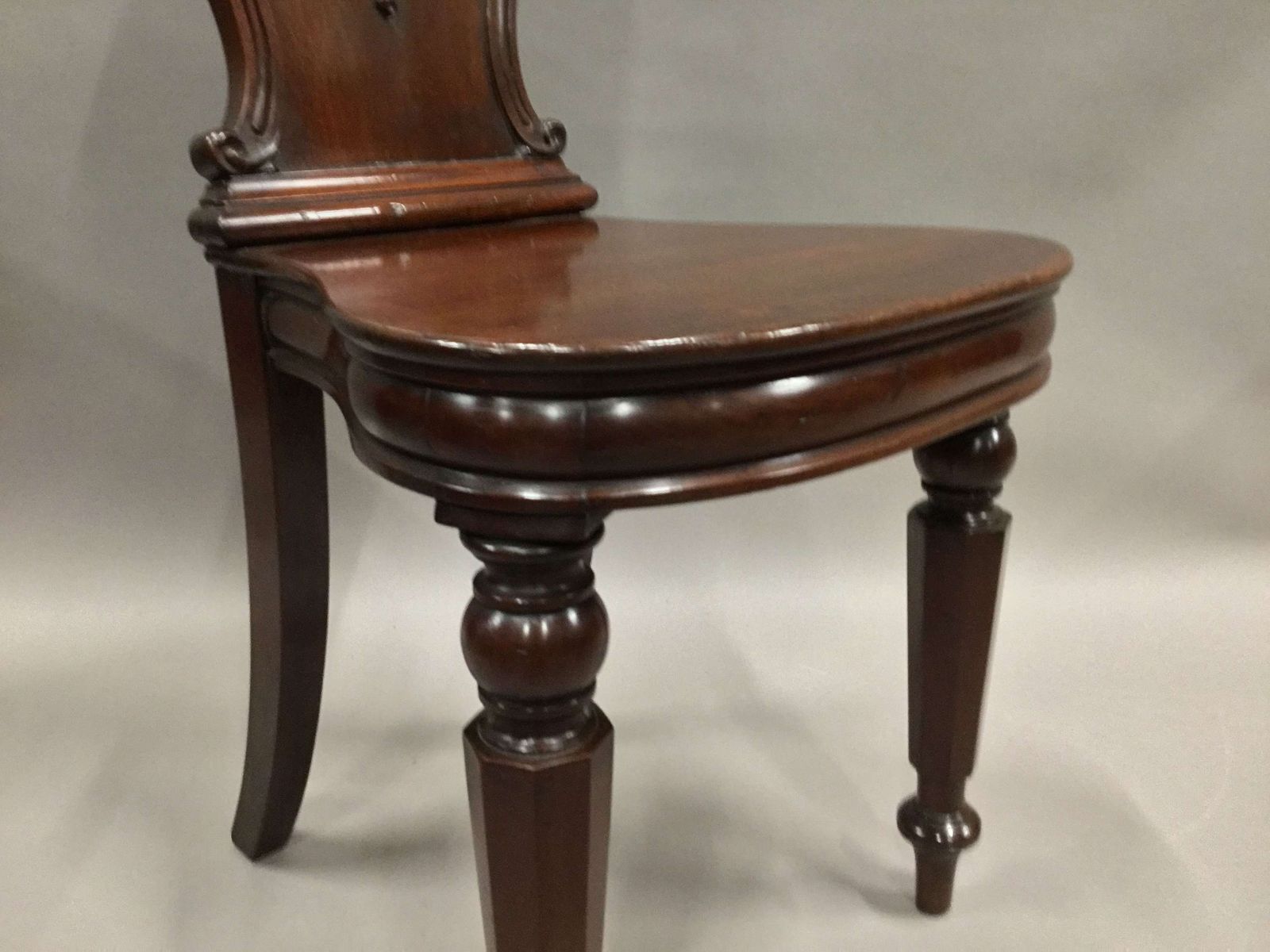 photo buy Good Quality George IV Substantial Pair Of Mahogany Hall Chairs