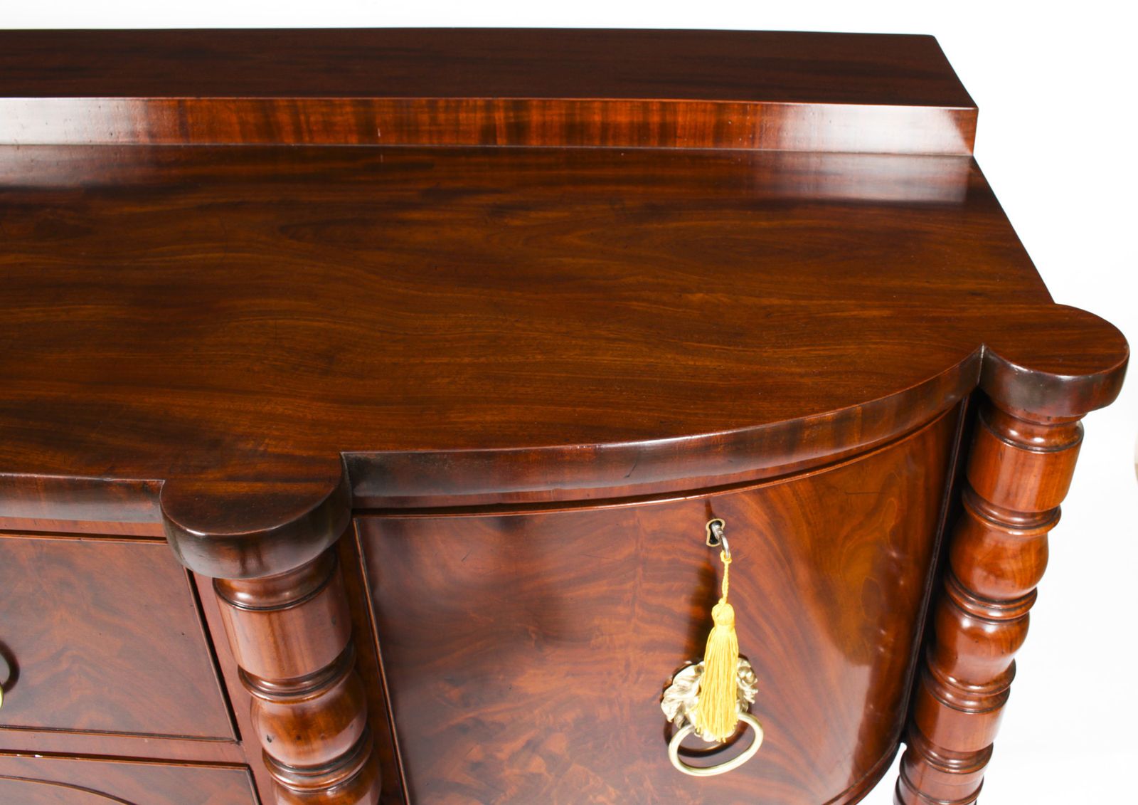 Antique George III Scottish Mahogany Bowfront Sideboard Ca 1790  18th C photo buy