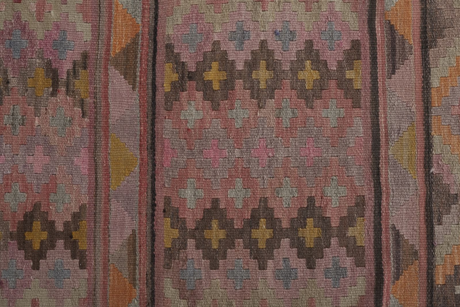 Textiles Turkish Handmade Stair Kilim Runner 2'4'' X 22'10'' photo