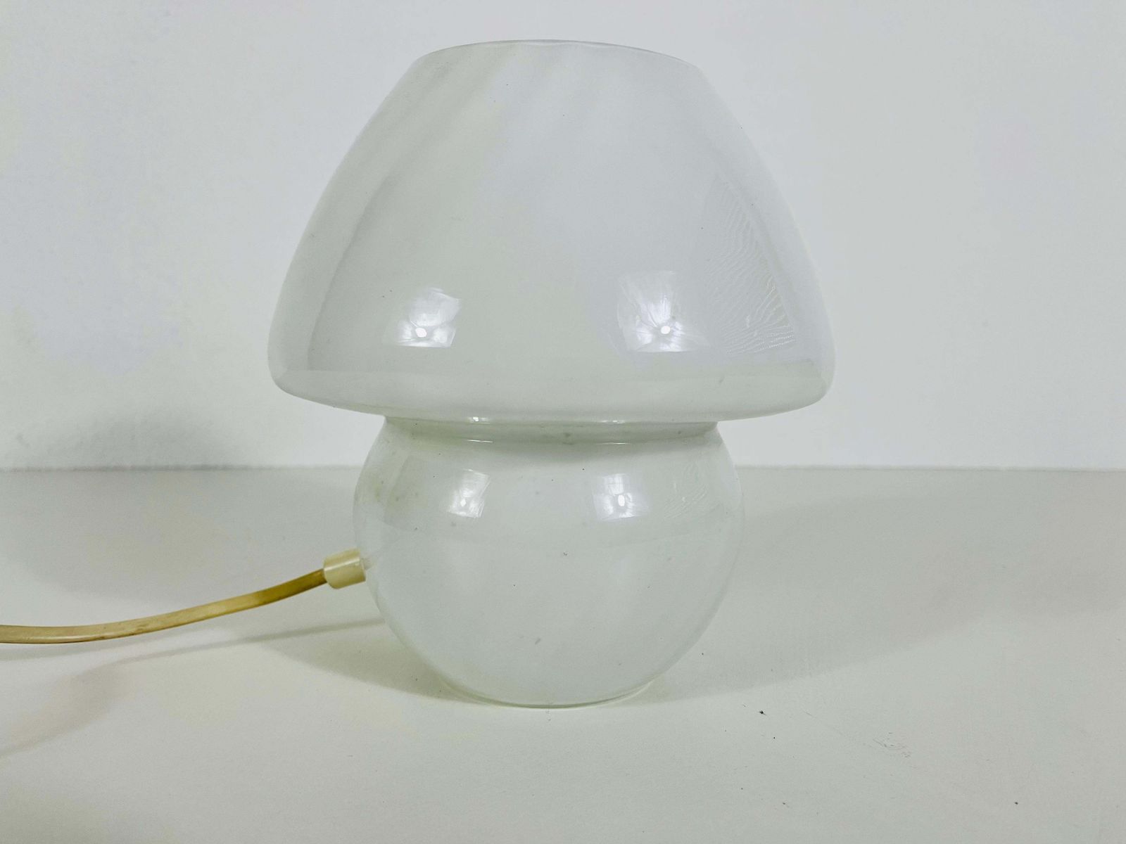 Murano Glass Mushroom Table Lamp By Vetri D‘Arte Italy 1970s photo furniture