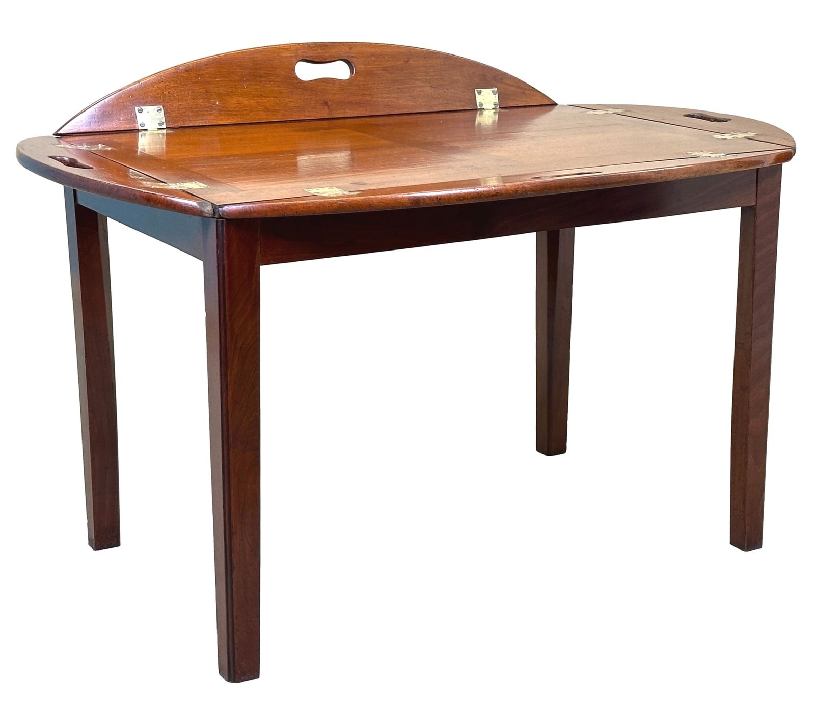 Georgian Mahogany Oval Butlers Tray On Stand (England, Circa 1800) photo Furniture