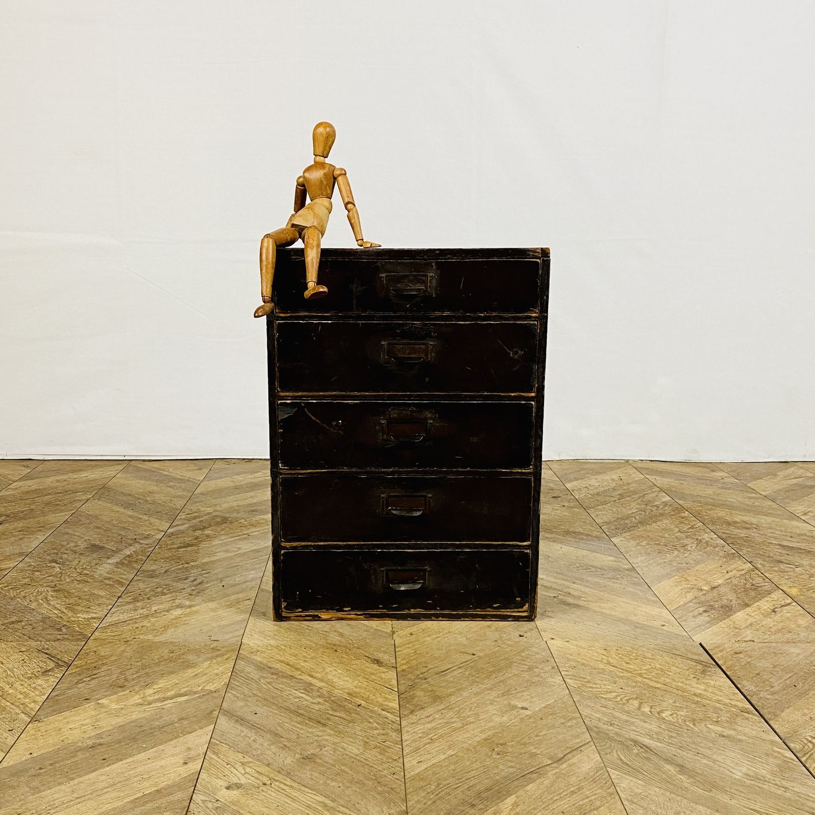 325.0 Industrial Small Pine Drawers, 1920s photo