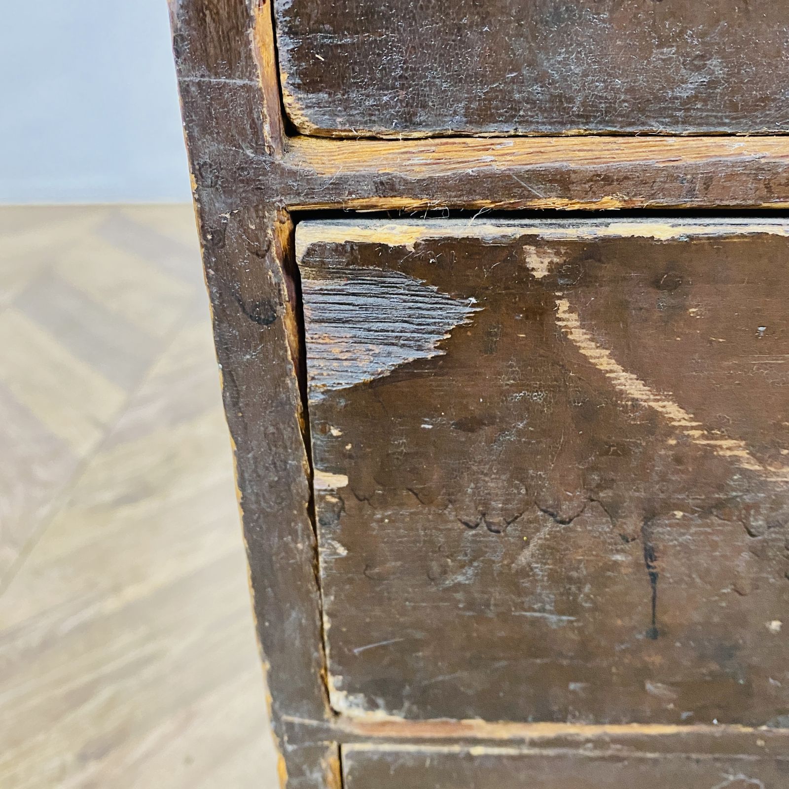 photo buy Industrial Small Pine Drawers, 1920s