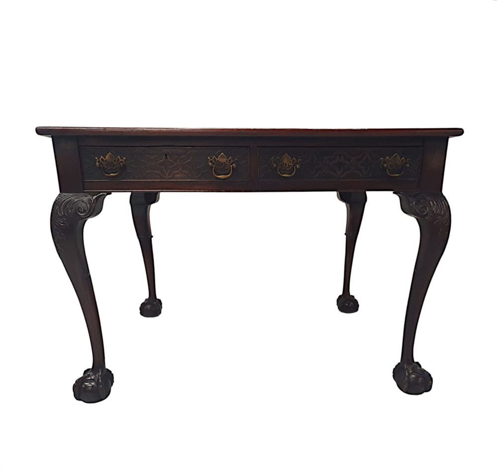 photo buy A Stunning Late 19th Century Desk In The Thomas Chippendale Manner