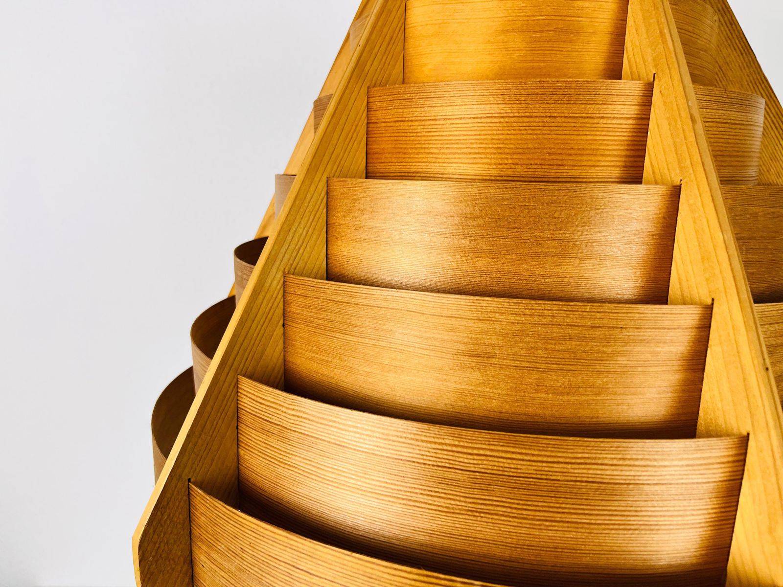 Lighting Mid Century Wooden Pendant Lamp By Hans Agne Jakobsson, Sweden, 1960s photo