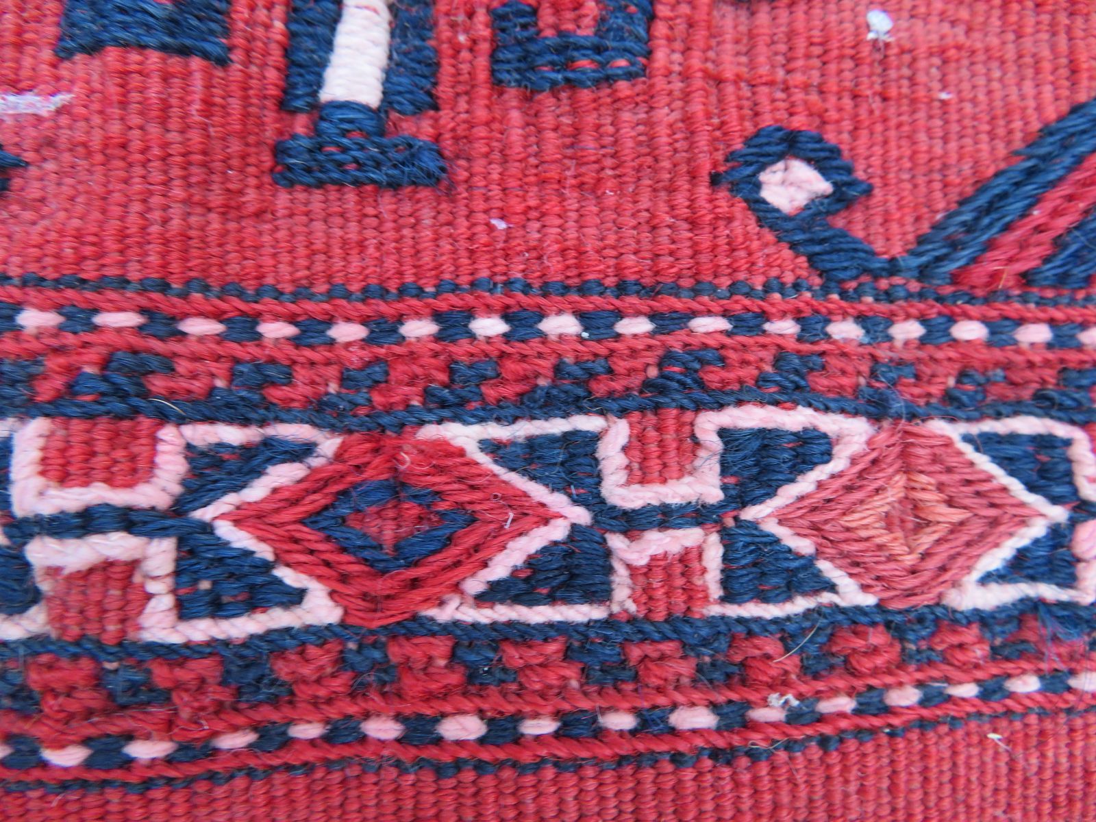 Early Antique Saryk Tekke Turkmen Chuval.Complete With Back.Flat Woven Details. Mid 19th Century . photo vintage