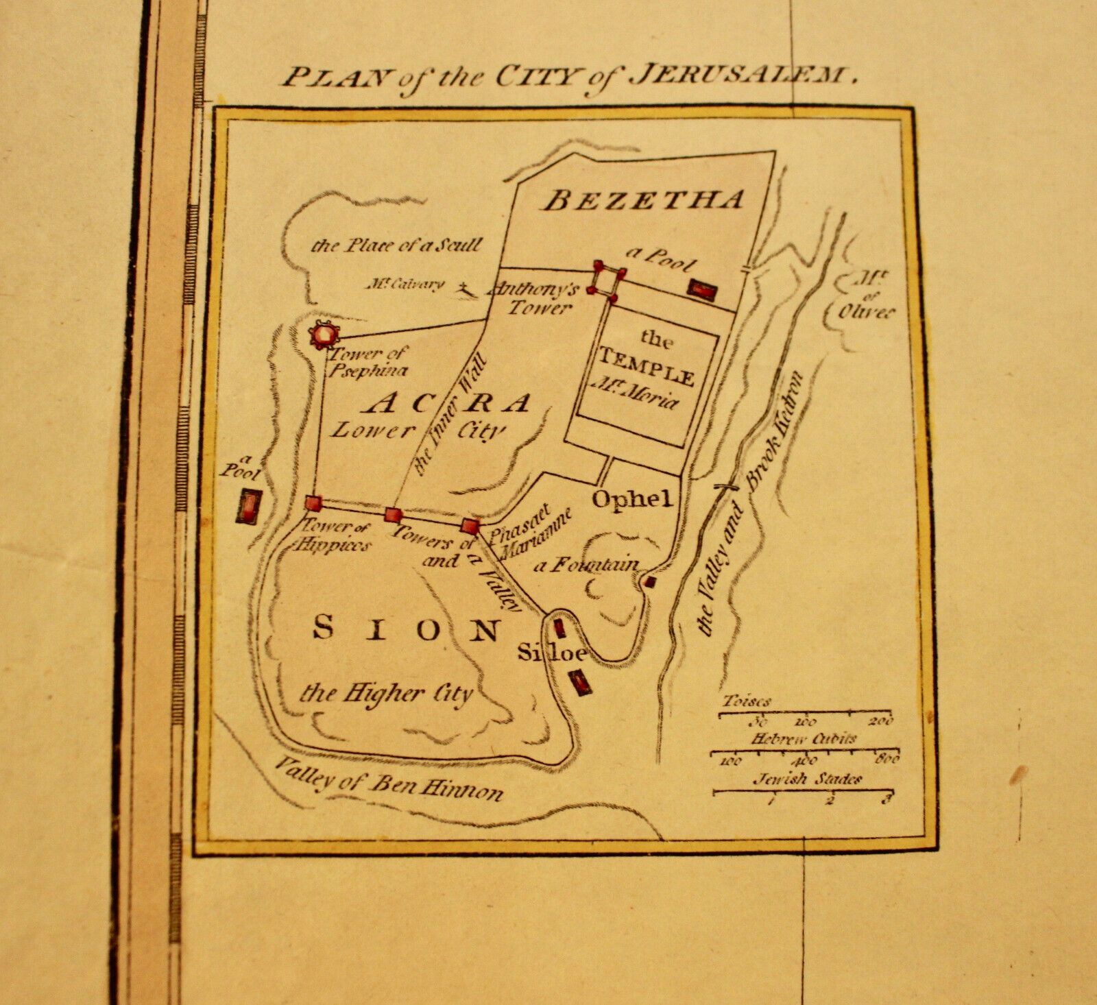 A Late C18th Map (Possibly D'anville) Judea Or The Holy Land photo furniture
