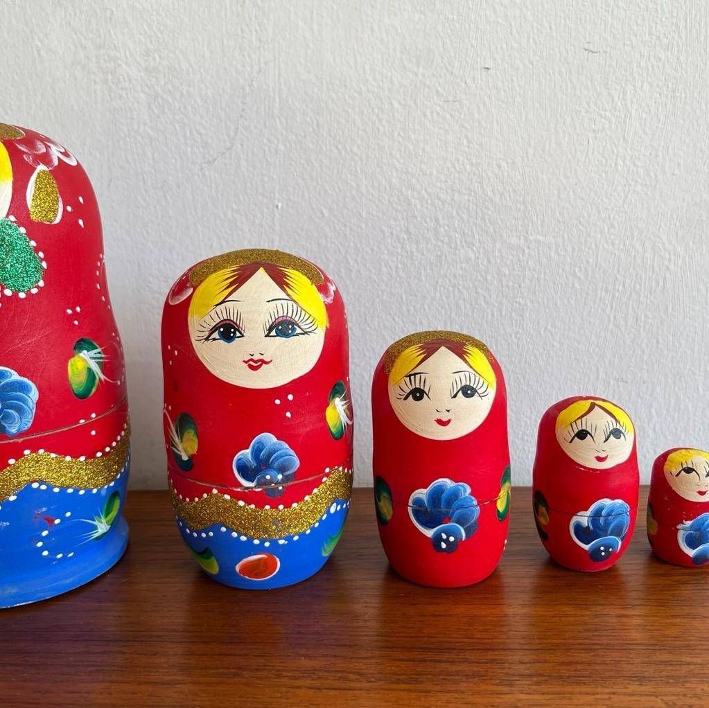 Vintage Matryoshka Doll X 7 / Baboushka Dolls photo for sale