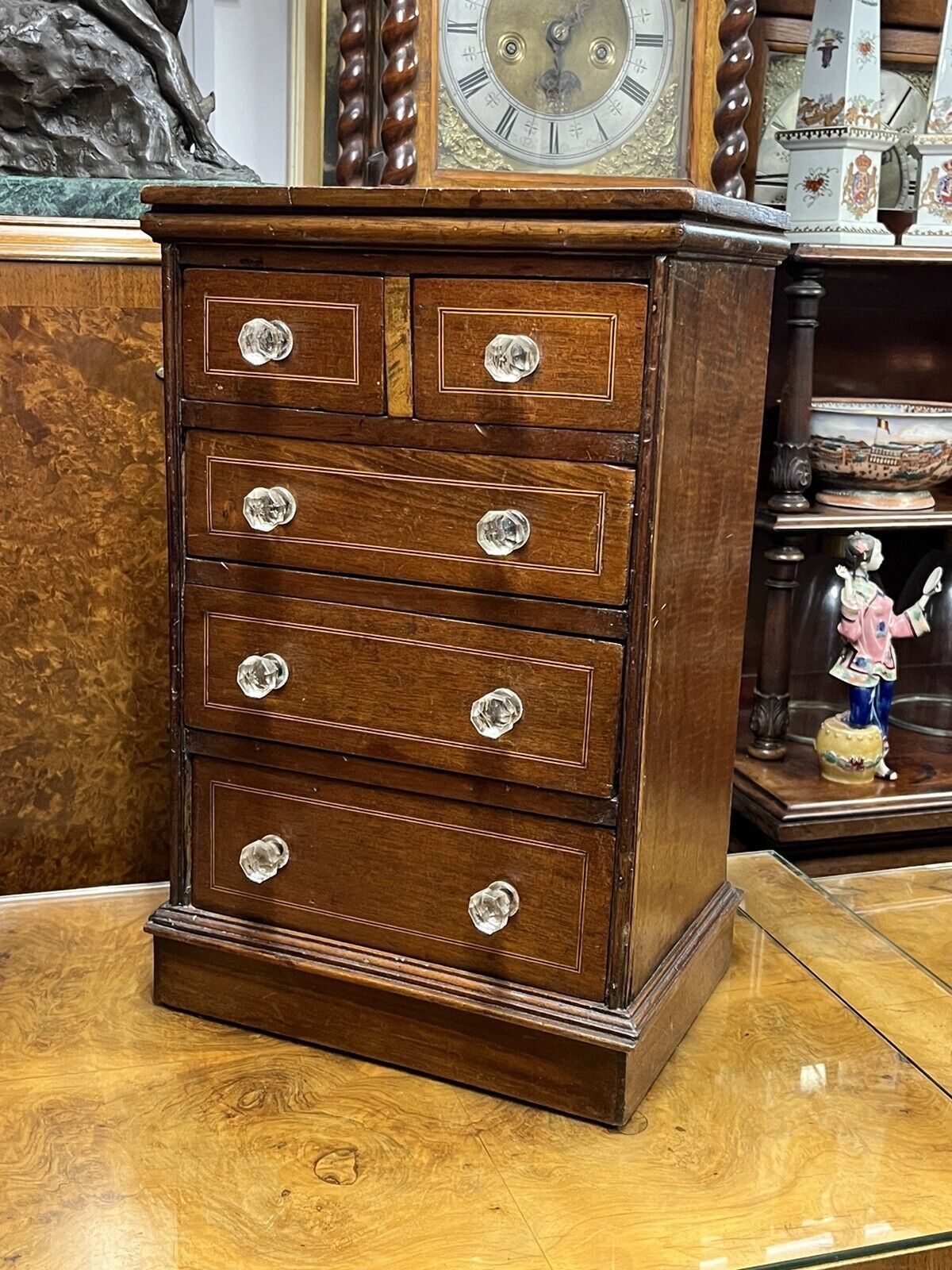 Victorian Set Of Table Top Jewellery/ Collectors Drawers. photo furniture