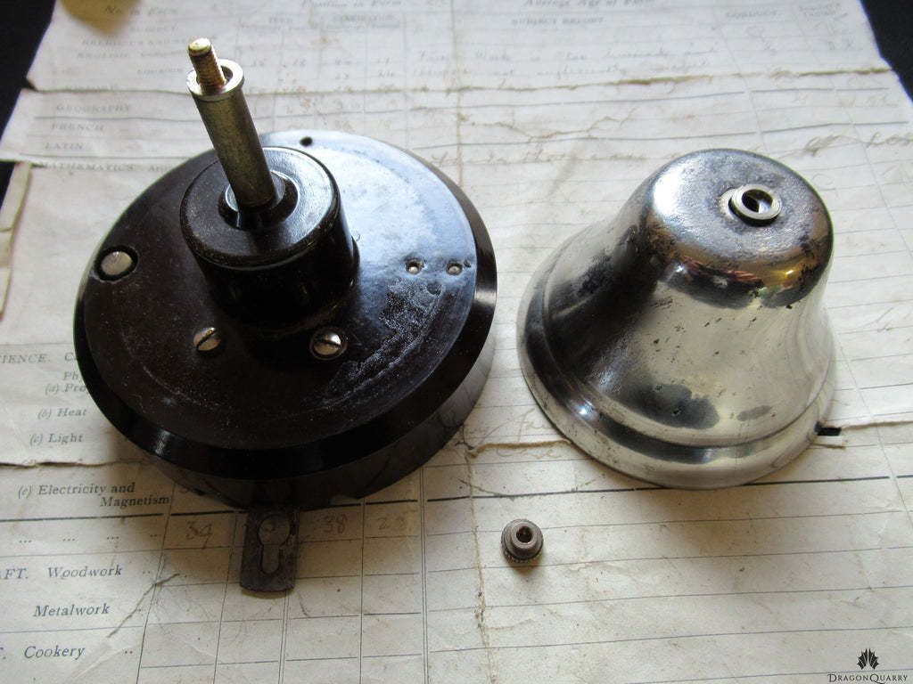Art Deco Bakelite & Chrome French Conical Doorbell/Butler Bell   Enclosed By Saco photo 98.0