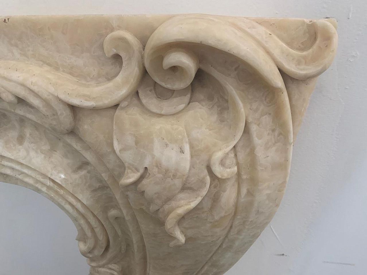 photo buy Honey Onyx Fireplace In Baroque Style, 1940s