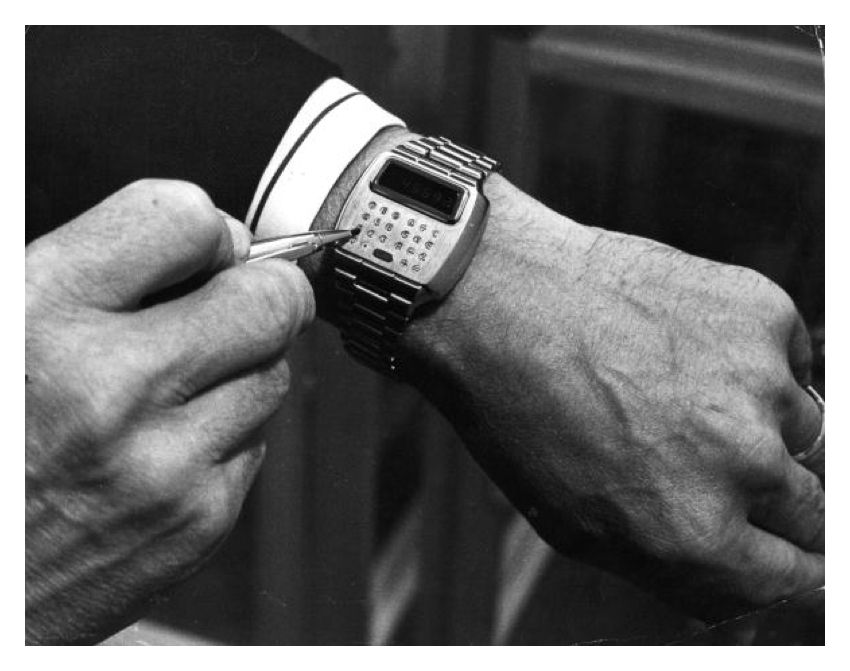 Computer And Watch 10x12" Silver Gelatin Fibre Print